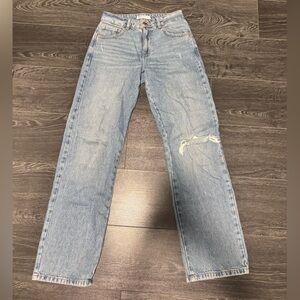 Garage size 00 blue wide leg high waisted jeans